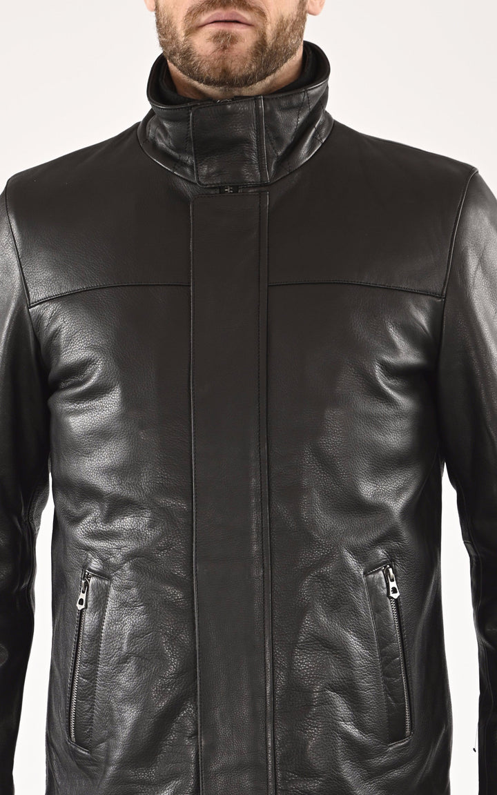 A "MIKA" Noir La Canadienne Blouson Homme details photo