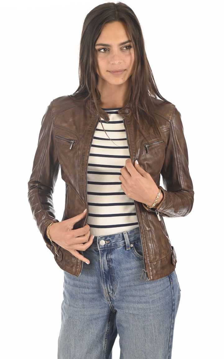 A "SILENE 100104" Bison Rose Garden Blouson Femme opened photo