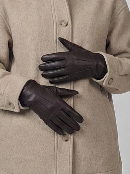 123-M Handschoenen - Schapenleer - Accessoires - Bruin