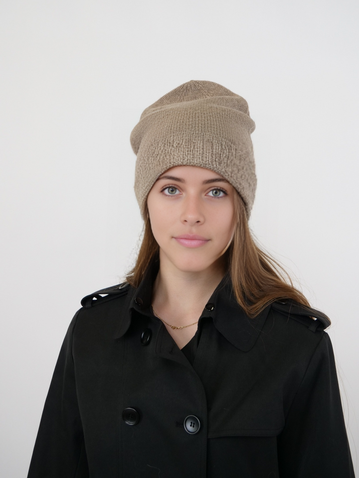 SY-HT2402F Hat - 100% PureCashmere - Tilbehør - Eg