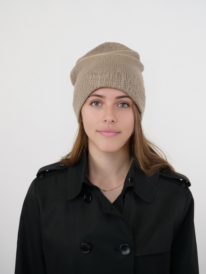 SY-HT2402F Hat - 100% PureCashmere - Tilbehør - Eg