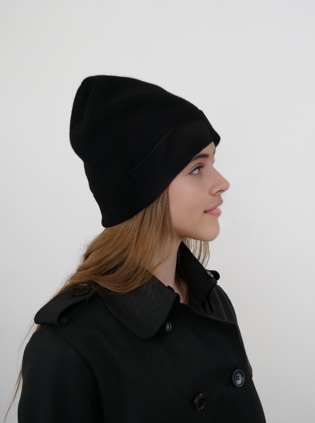 SY-HT2402F Hat - 100% PureCashmere - Tilbehør - Sort
