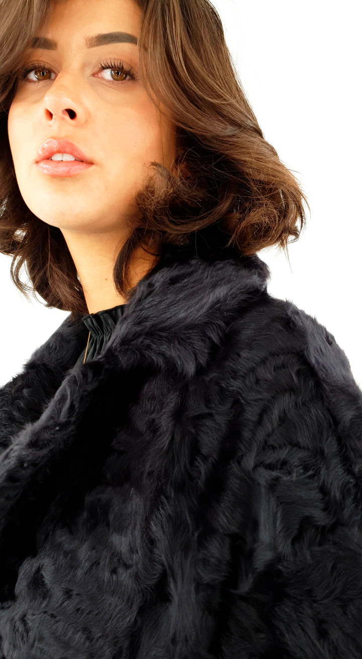 Dieppe - Veste en Agneau de Soie - Femme - Gris Segred