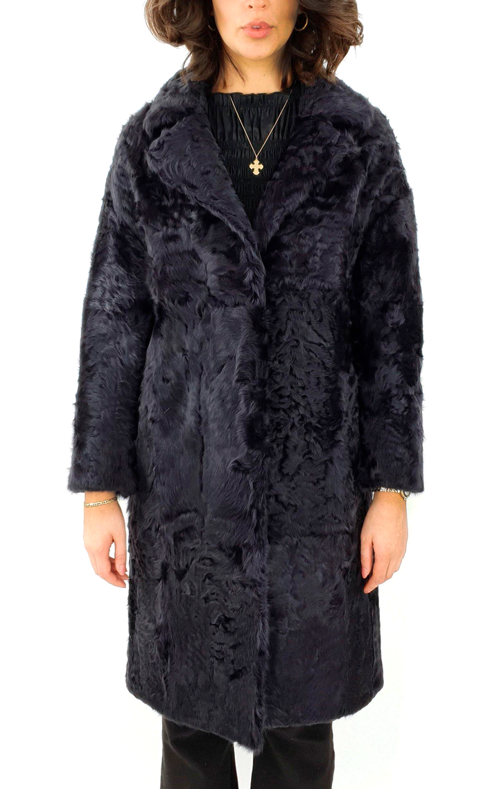Dieppe - Veste en Agneau de Soie - Femme - Gris Segred
