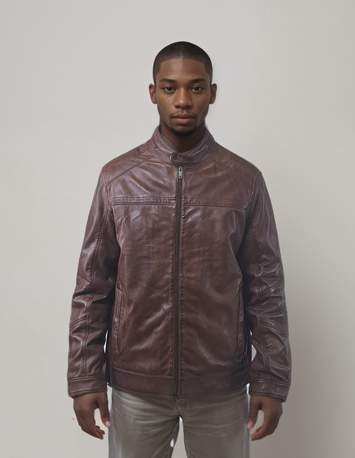 Ferome, 68 cm. - Lammepolsk nappalæder -Mand - Cana Brown