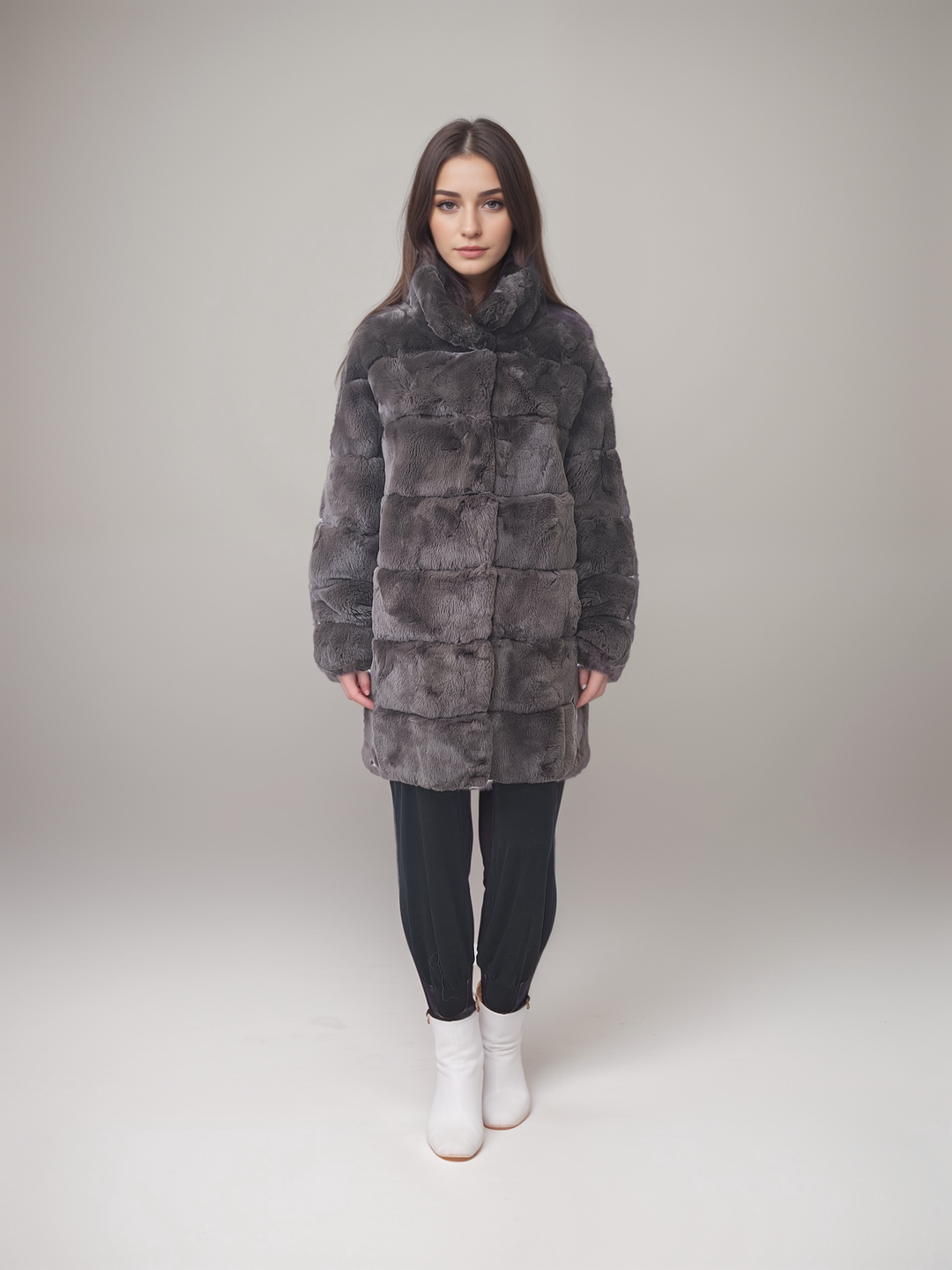 Hachan, 80 cm. - Rex - Kvinder - Stålgrå