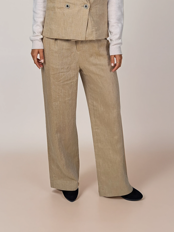 651 Leinenhose – Leinen – Damen – Haferflocken