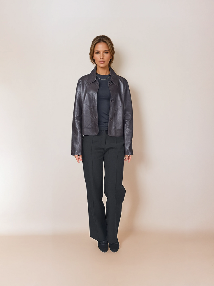 Kana, 52 cm. - Lamb Dior Bonded Leather-Damen - Dunkelbraun