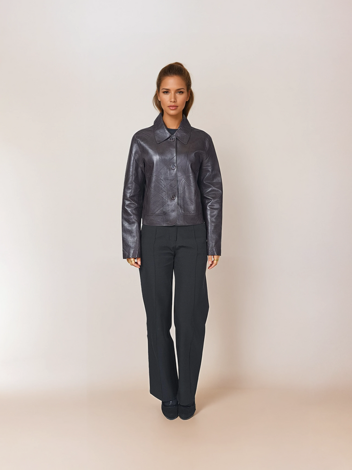 Kana, 52 cm. - Lamb Dior Bonded Leather-Damen - Dunkelbraun