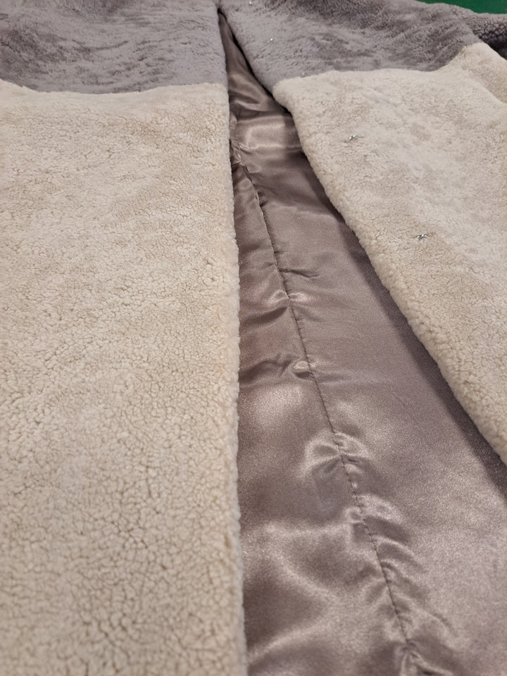 Filuka, 100 cm. - Kaulus - Curly Lamb - Naiset - Latte & Dark Beige