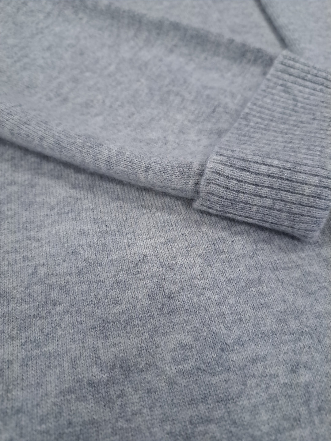 SY-25005 lang cardigan - 100 % ren kashmir - kvinder - grå