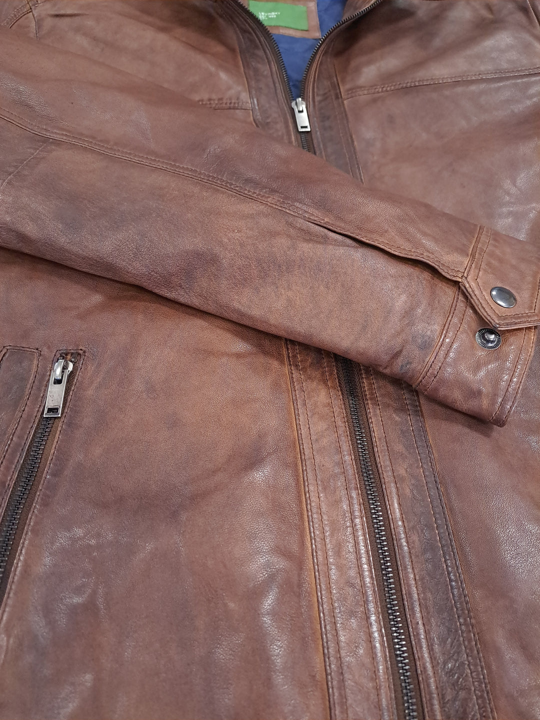 Brenton - Long Lamb Polish Nappa Leather -Man Copper Brown