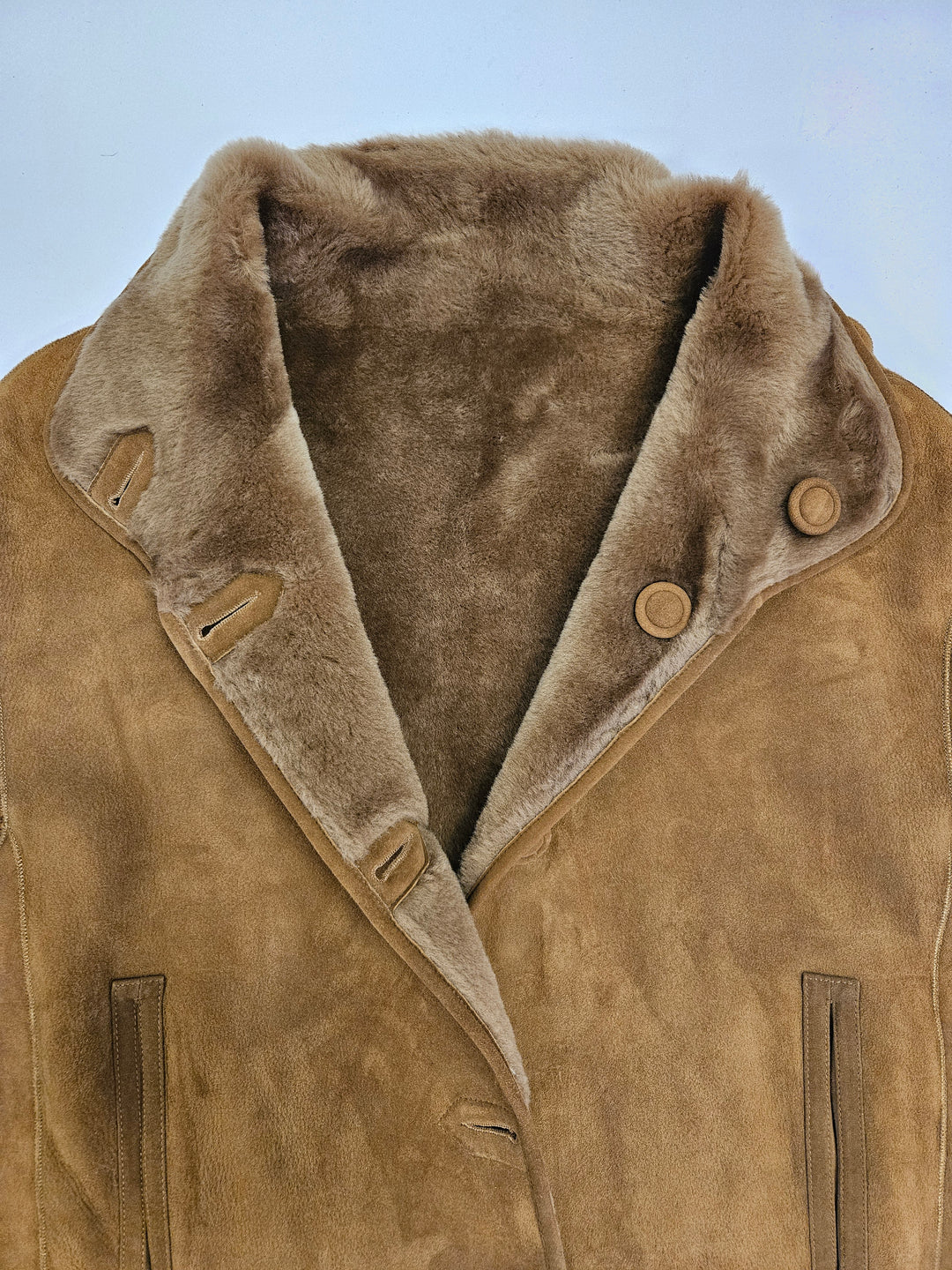 Jumana, 60 cm. - Collar - Ante Cordero - Mujer - Tabaco