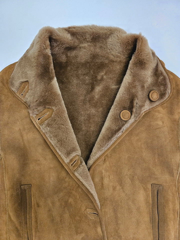 Jumana, 60 cm. - Collar - Ante Cordero - Mujer - Tabaco