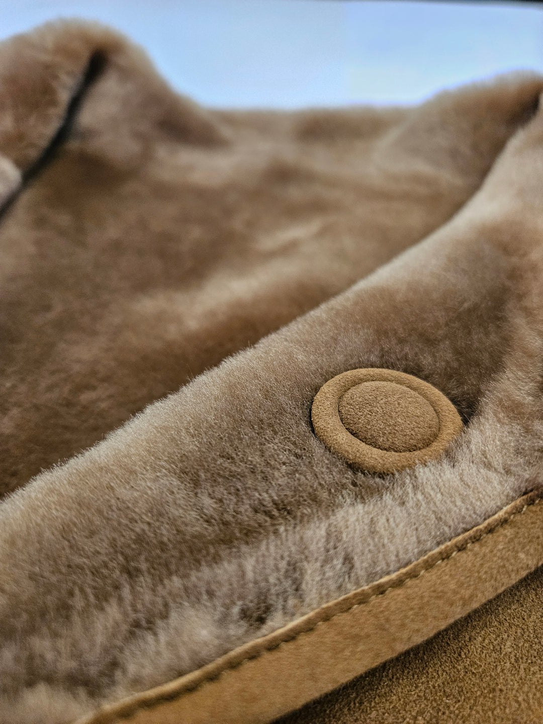 Jumana, 60 cm. - Collar - Ante Cordero - Mujer - Tabaco