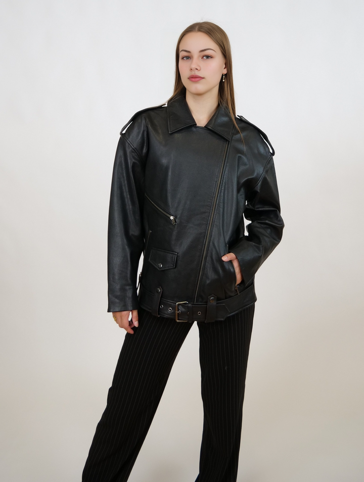 Illy, 62 cm. - Couro de cabra esfregado - Mulheres - Preto