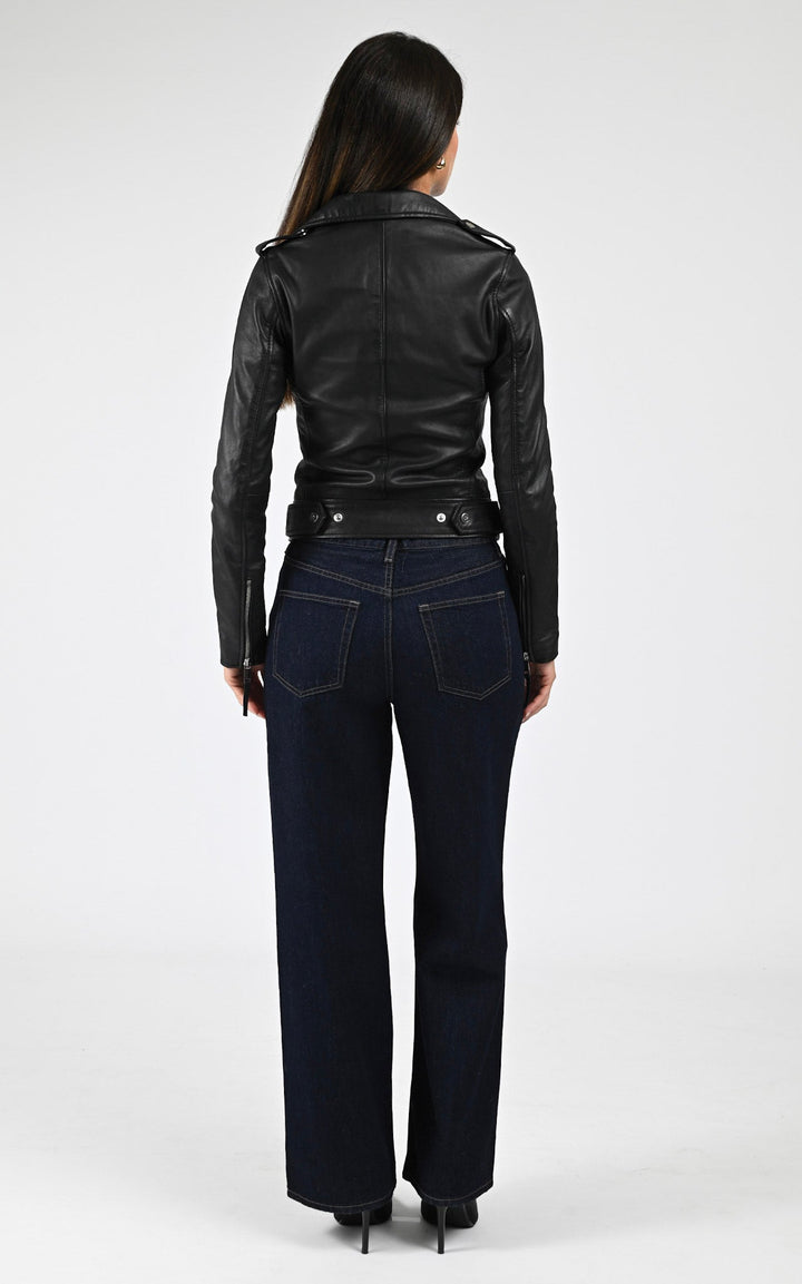 Black Lambskin Perfecto - Women