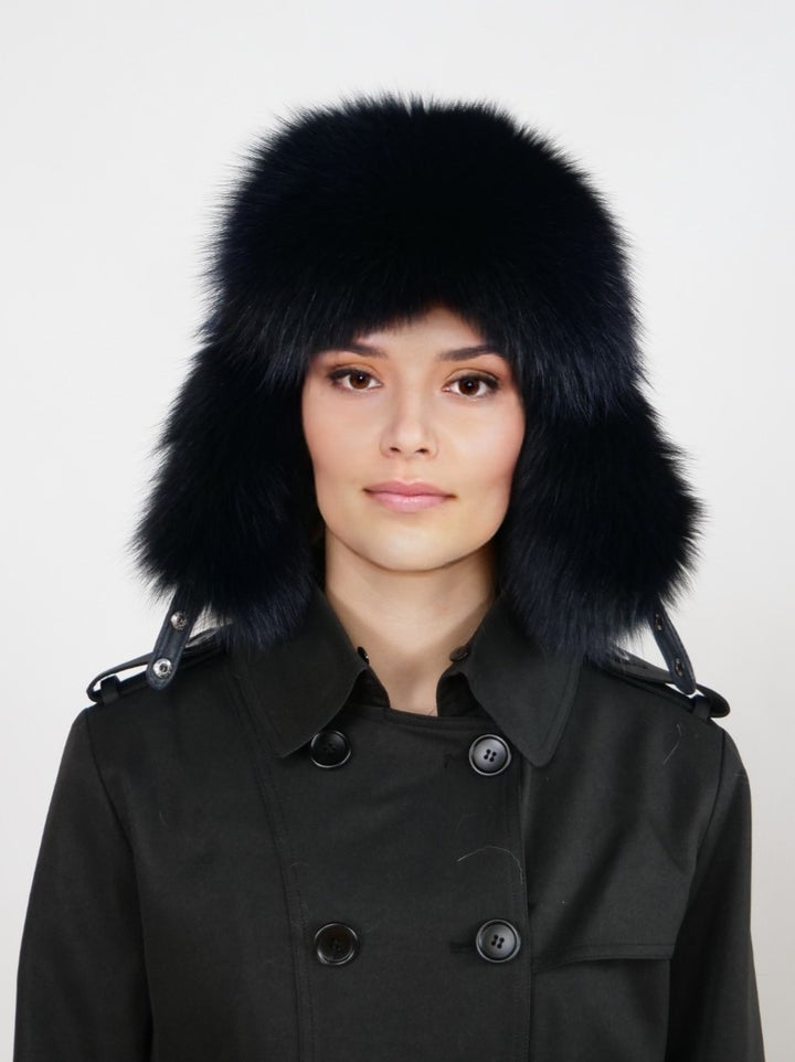 202 Fox Trapper Hat - Fox - Accessoires - Donkerblauw