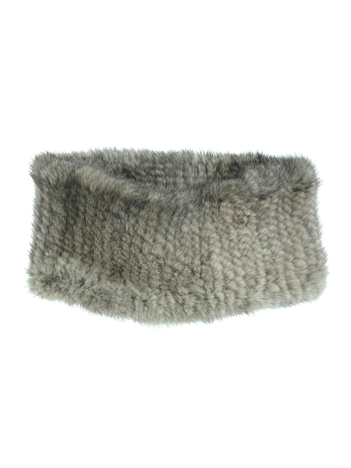 Gebreide Hoofdband - Mink Knitted - Accessoires - Grijs