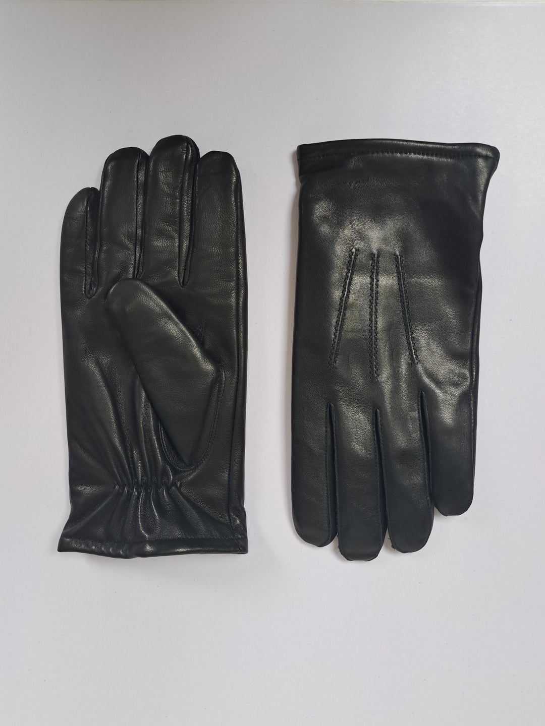 7607 Glove Lamb Slink Leather -Accesories Black