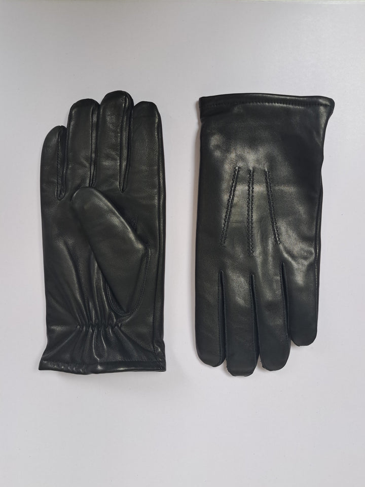 7607 Glove Lamb Slink Leather -Accesories Black