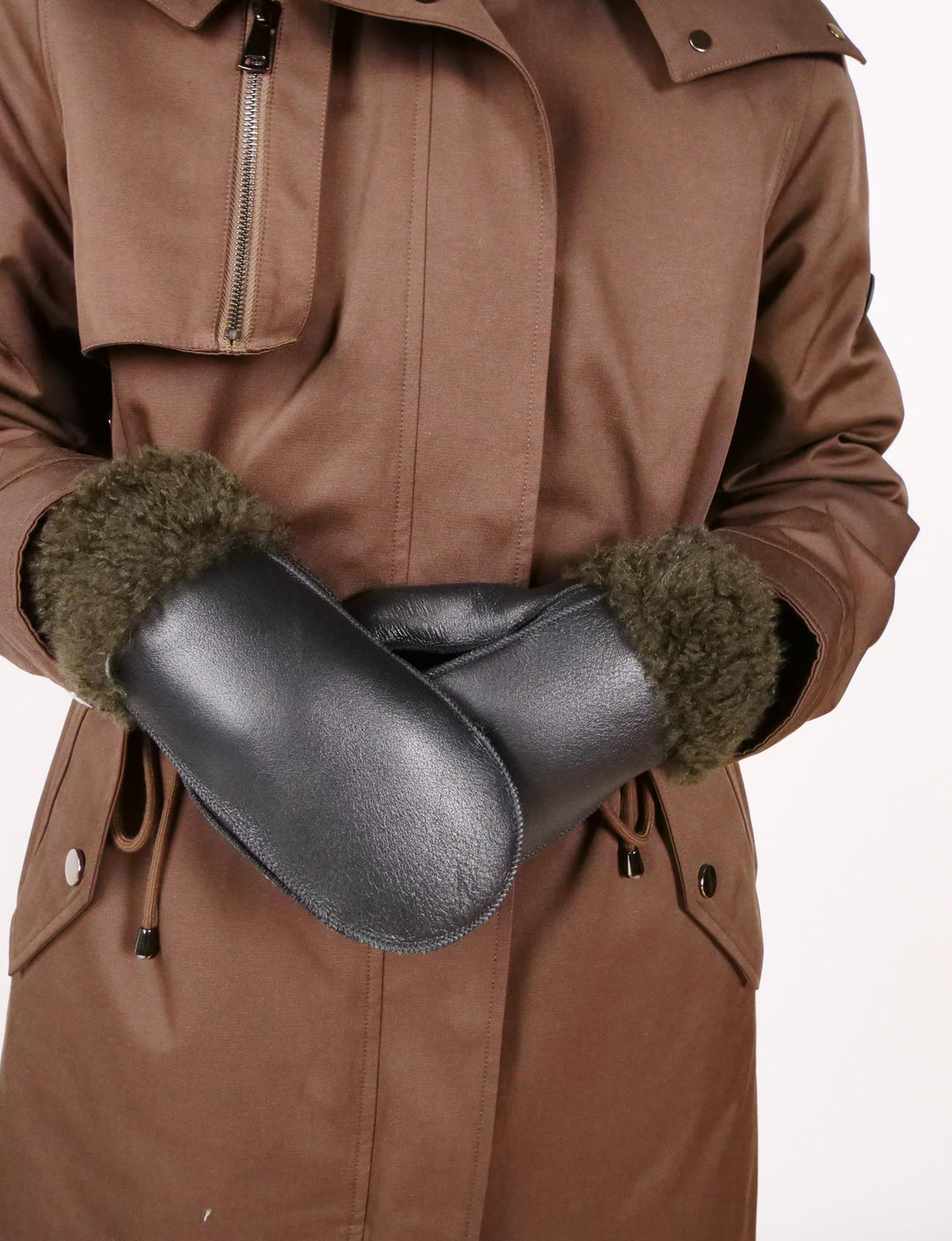 ZXM-114-F Mittens Suede Lamb - Accesories Black