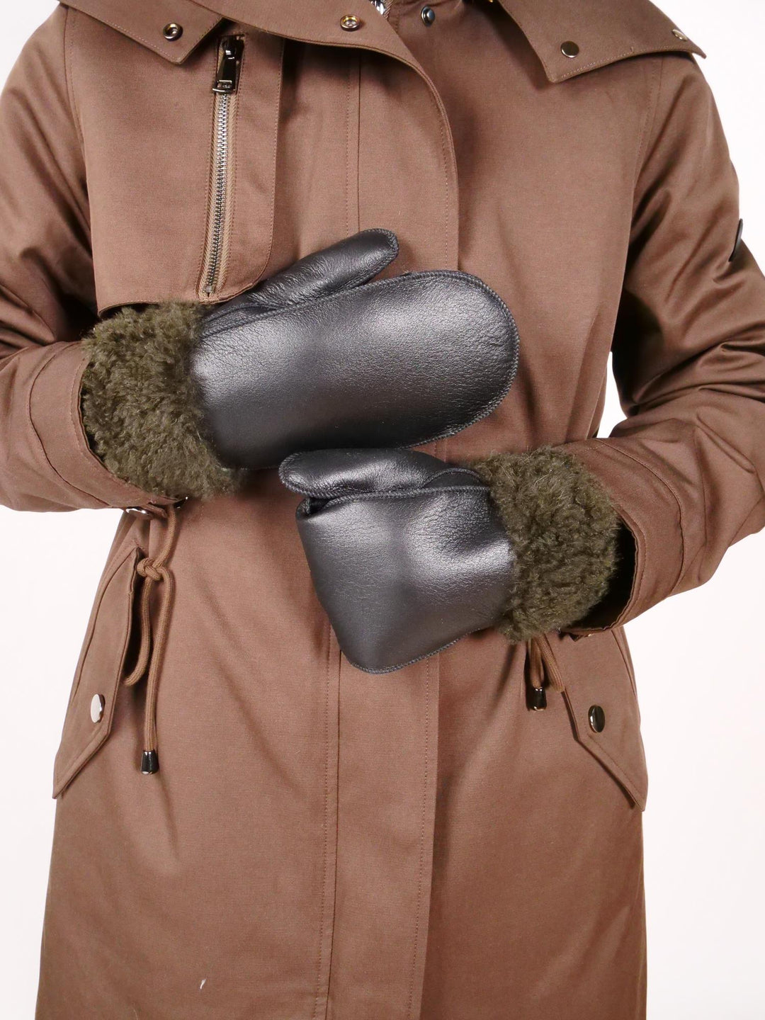 ZXM-114-F Mittens Suede Lamb - Accesories Black