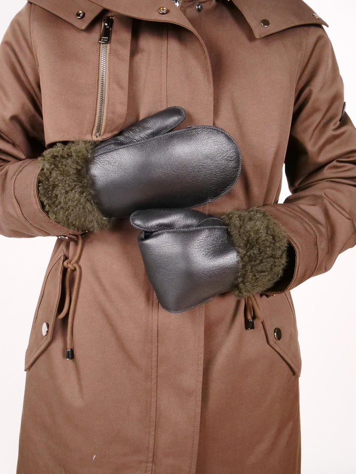 ZXM-114-F Mittens Suede Lamb - Accesories Black