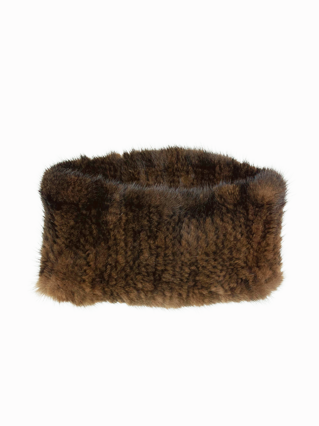 Gebreide Hoofdband - Mink Knitted - Accessoires - Bruin