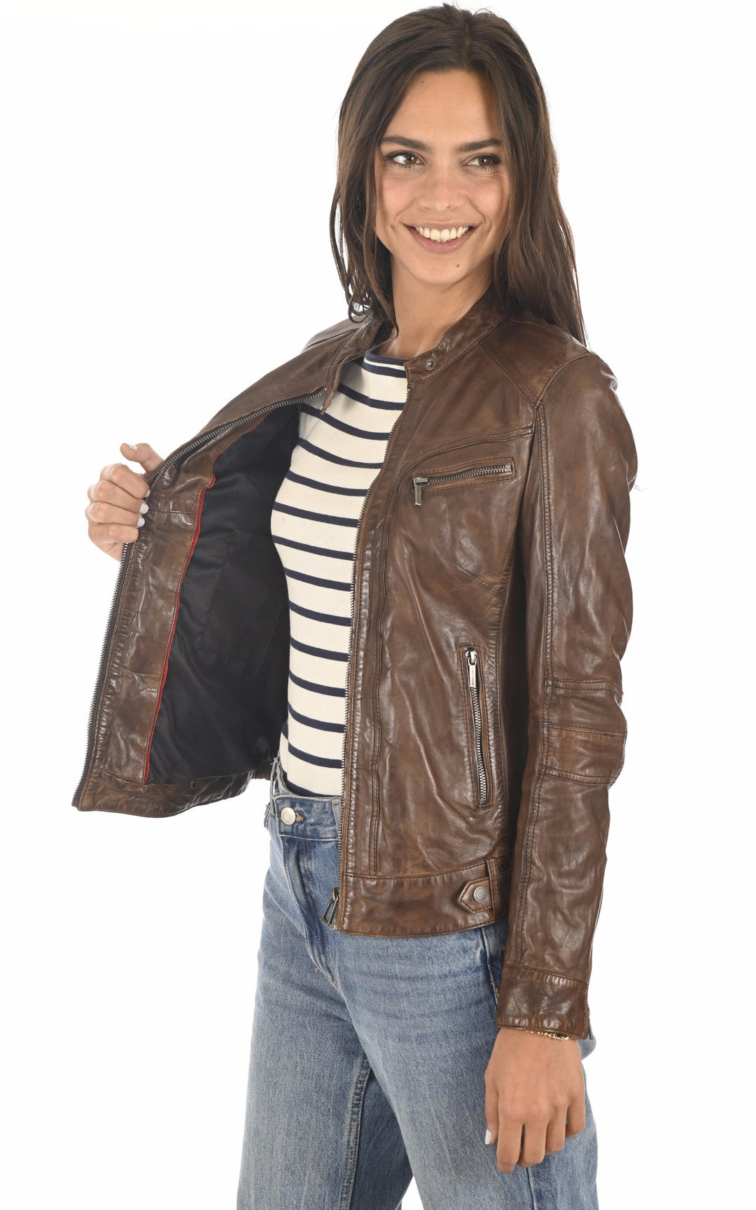 A "SILENE 100104" Bison Rose Garden Blouson Femme interior photo