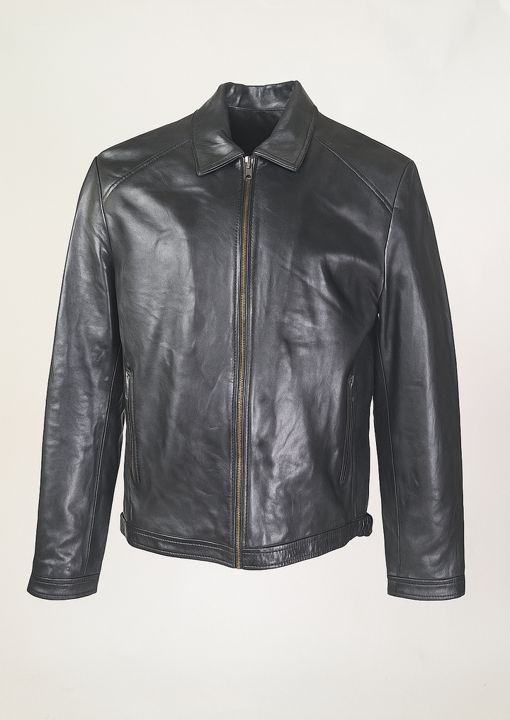 Ivar, 65 cm. - Poliertes Lamm-Nappaleder - Herren - Schwarz