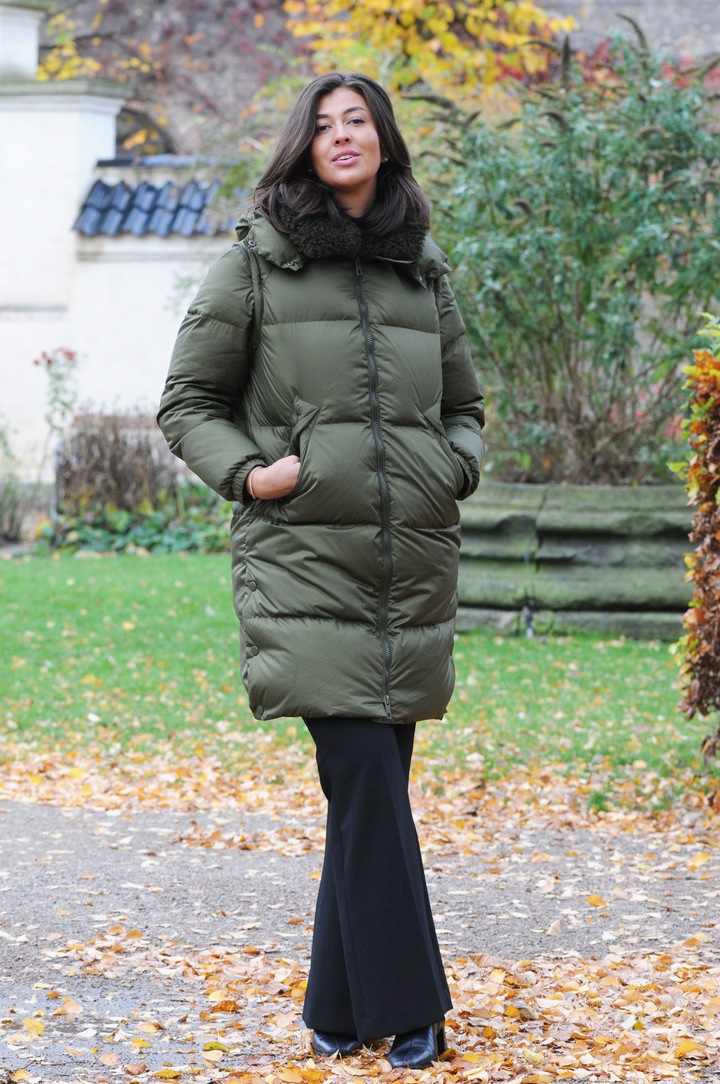 Kannerva, 98 cm. - Untuvatakki/liivi - Naiset - Army Green