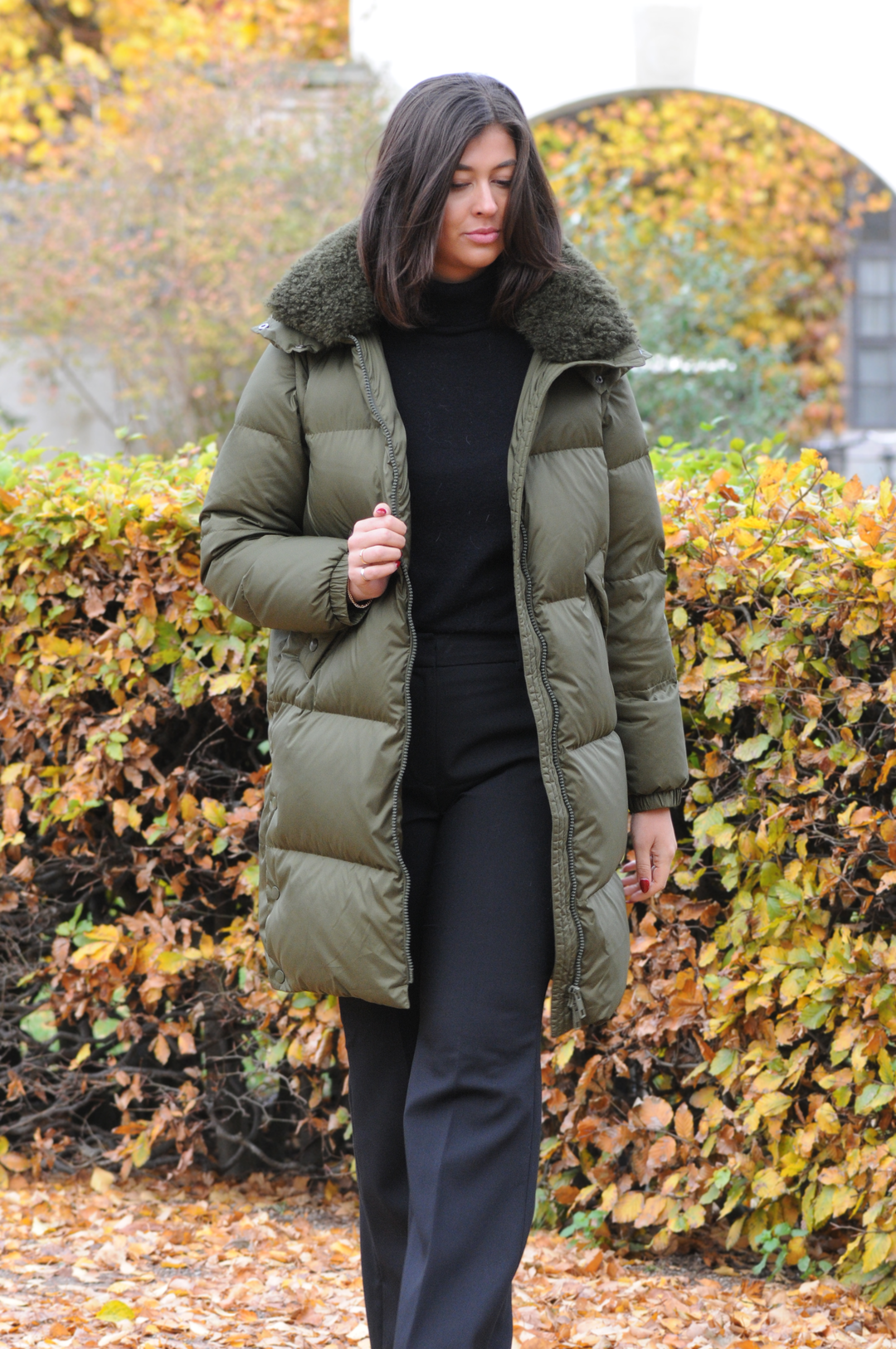 Kannerva, 98 cm. - Untuvatakki/liivi - Naiset - Army Green