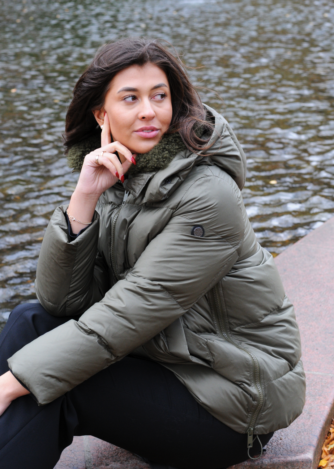 Hester, 75 cm. - Hood - Down - Konur - Her
