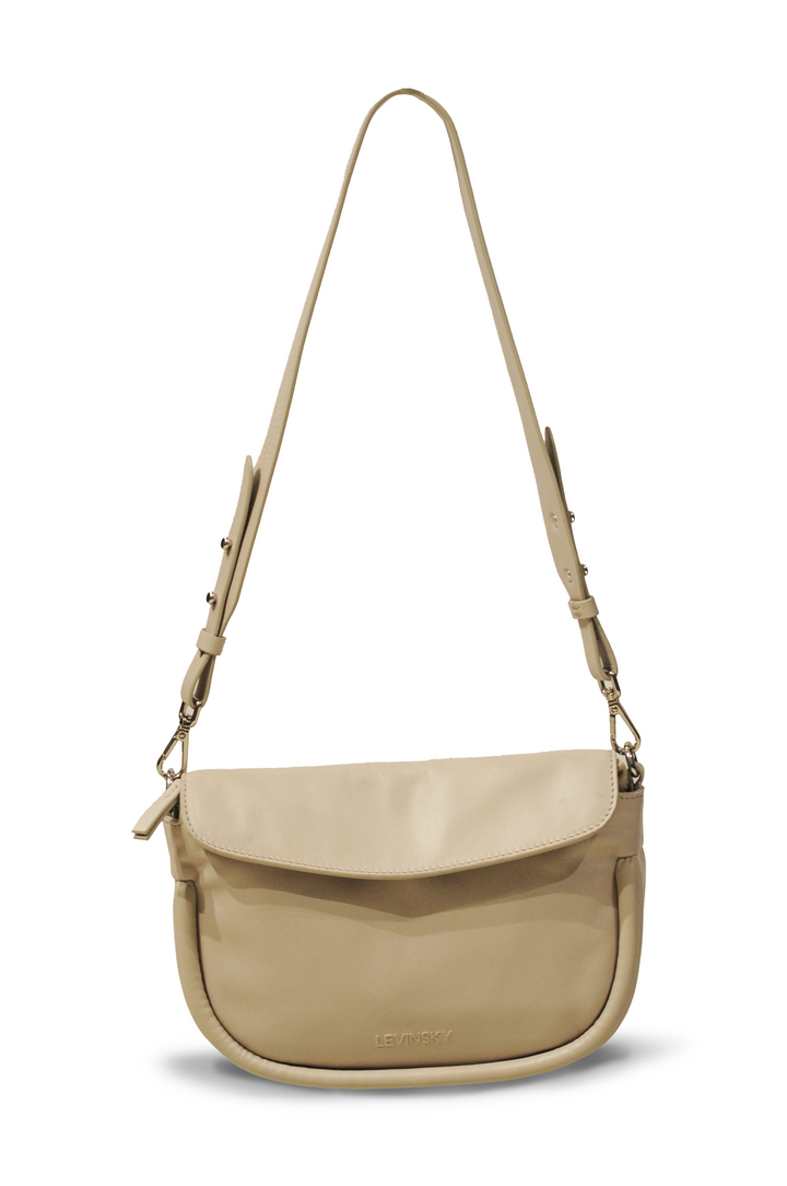 Crossbody 14840 - Lædertaske Tilbehør - Beige