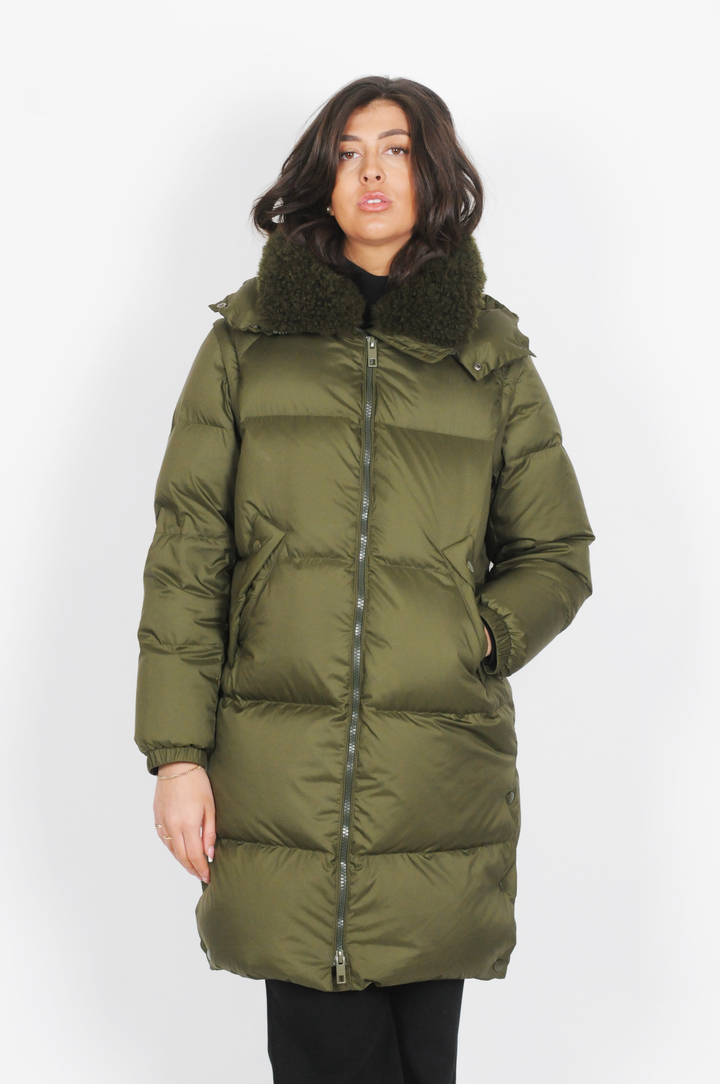 Kannerva, 98 cm. - Untuvatakki/liivi - Naiset - Army Green