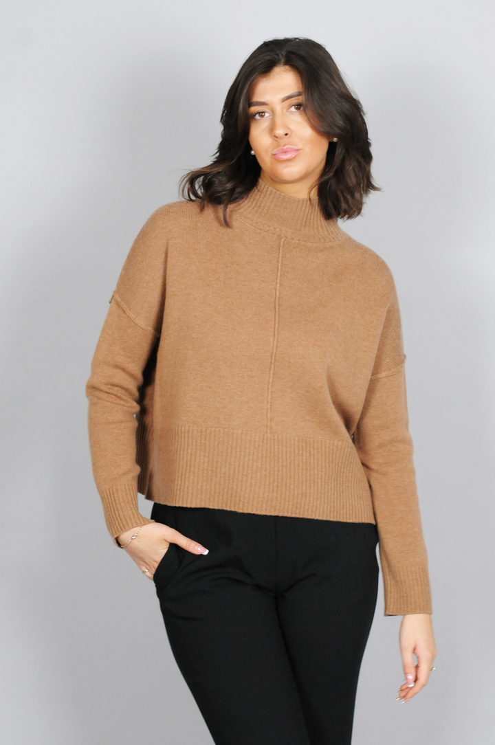 SY-23080 Sweater - 100% uldskjorte - Dame - Valnød