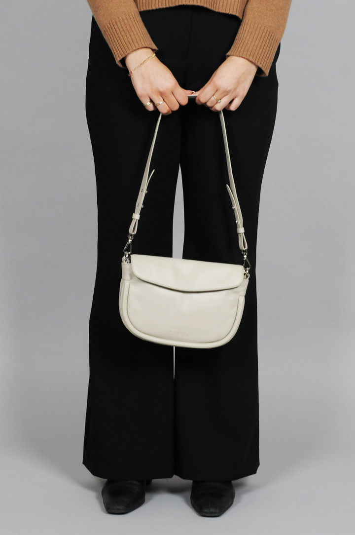 Crossbody 14840 - Lædertaske Tilbehør - Beige