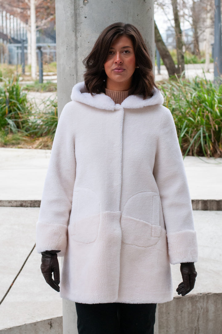 Fernandina, 85cm - Huva - Air Wool - Dam - Off White