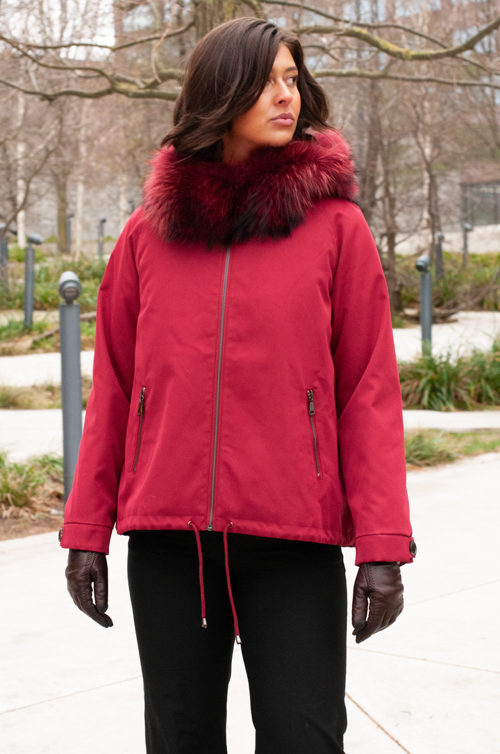 Filla, 69 cm. - Hood Textile - Women Red
