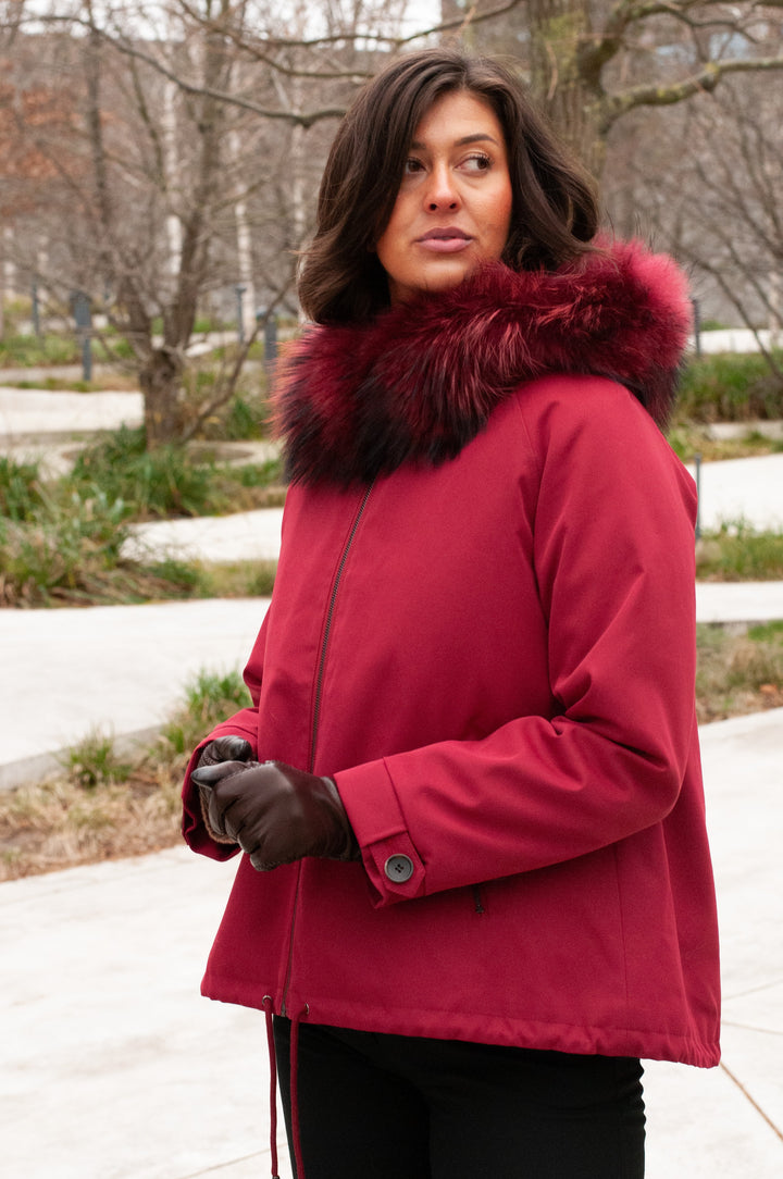 Filla, 69 cm. - Hood Textile - Women Red