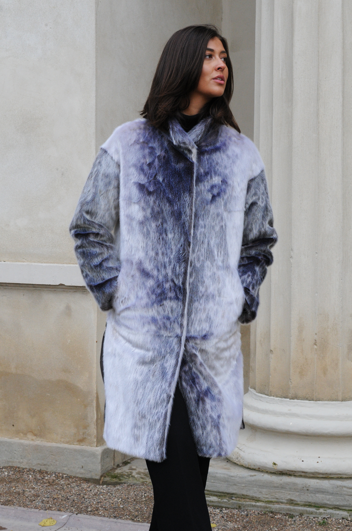 Filuka, 100 cm. - Krage - Sealjacket - Dame - Naturlig