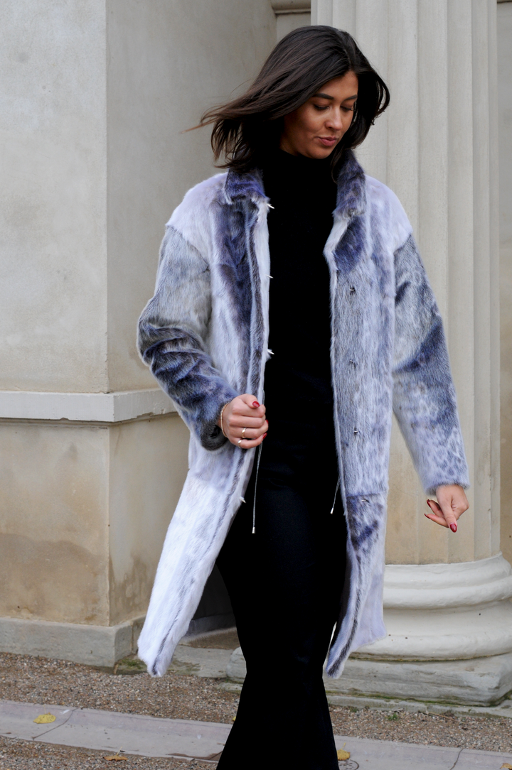 Filuka, 100 cm. - Krage - Sealjacket - Dame - Naturlig