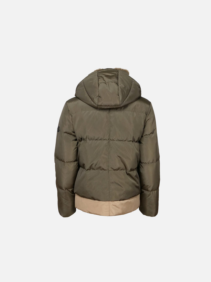Henriette 61 cm. - Hette - Ekte dunjakke - Dame - Army & Camel