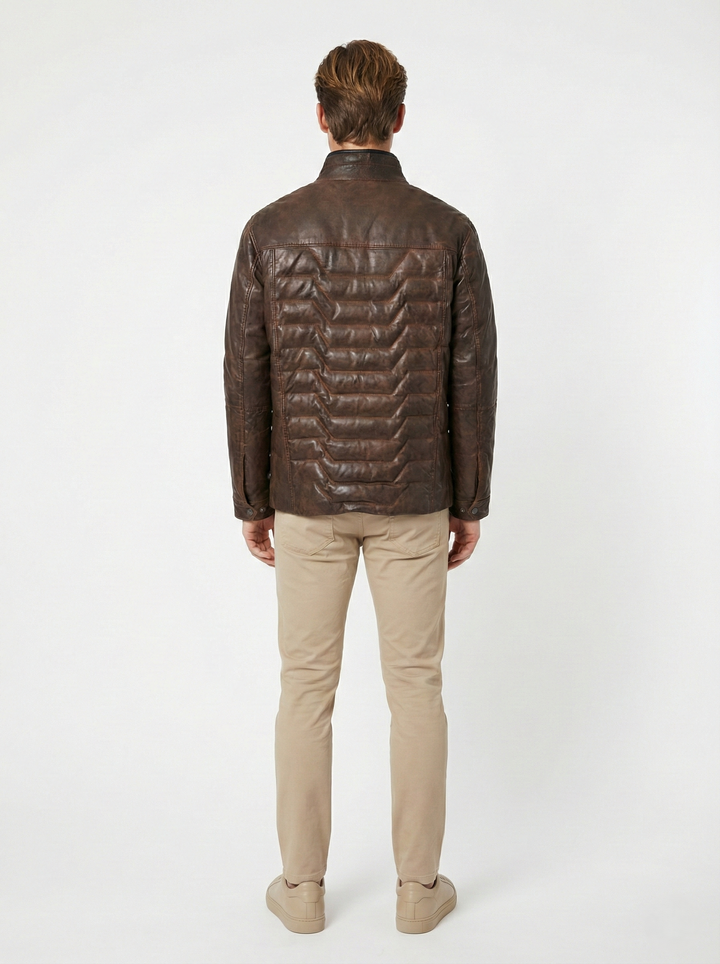 Ny Freddy - Lammelæder - Mand - Royal Brown