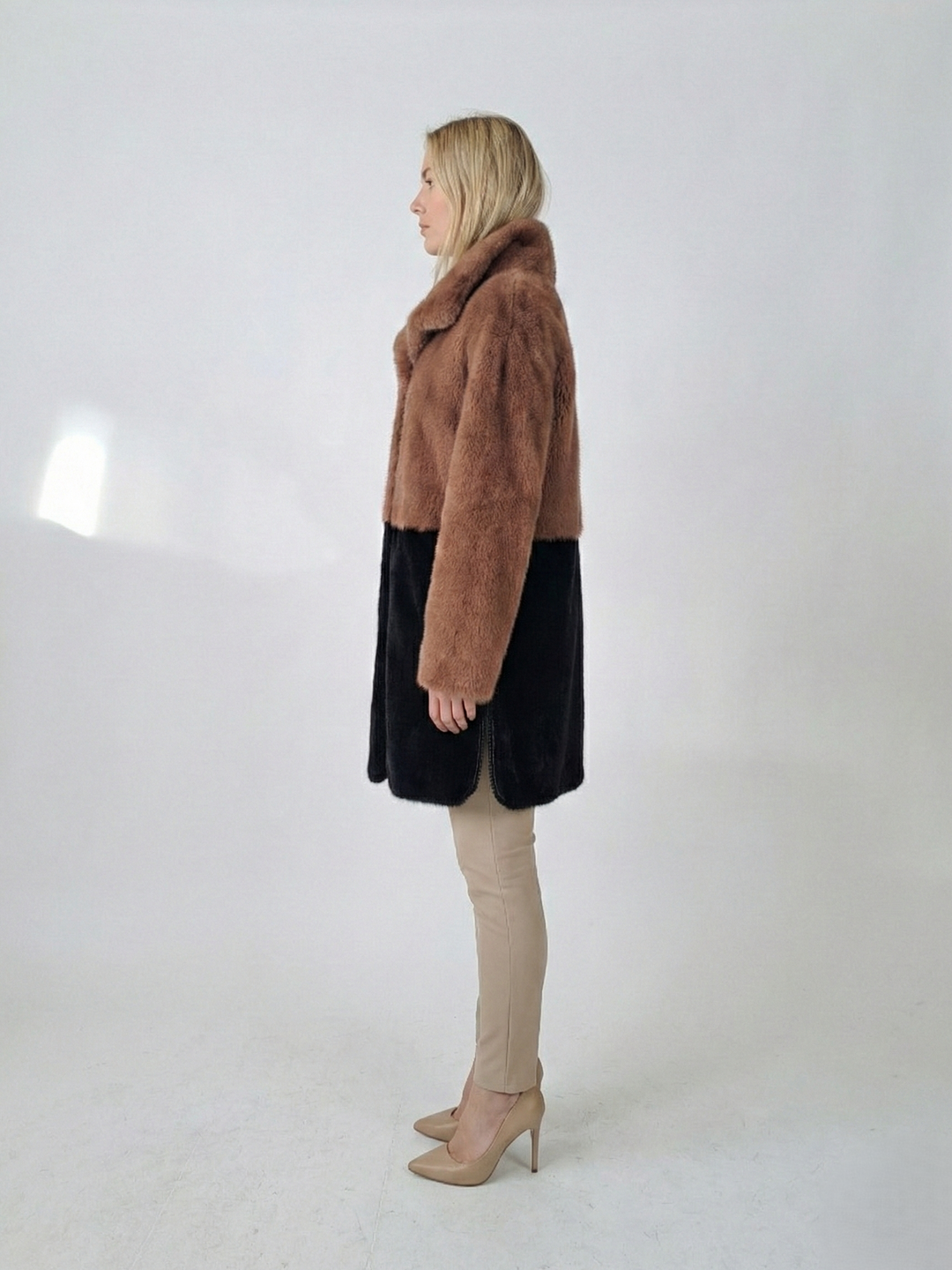 Ganaia, 85 cm. - Krave - Mink - Kvinder - Black & Dust Rose