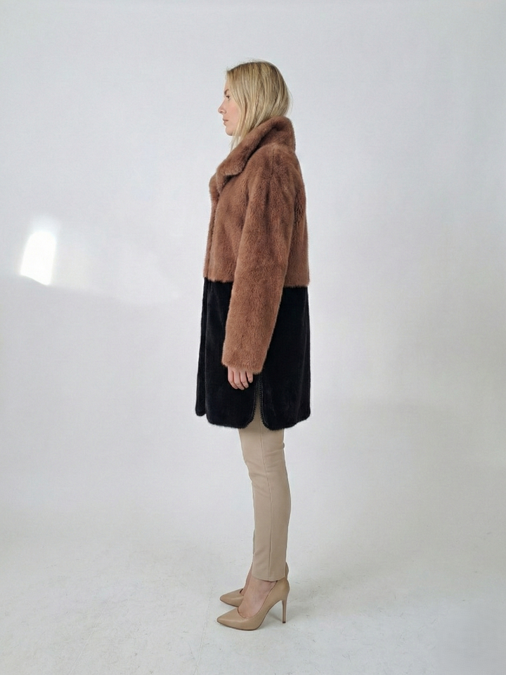 Ganaia, 85 cm. - Krave - Mink - Kvinder - Black & Dust Rose