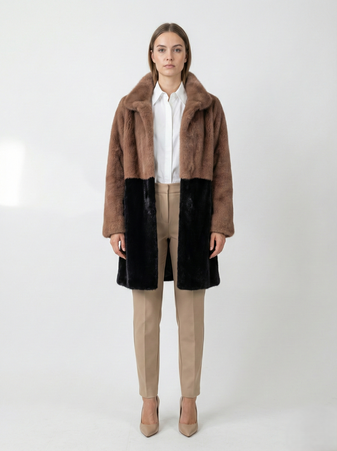 Ganaia, 85 cm. - Krave - Mink - Kvinder - Black & Dust Rose