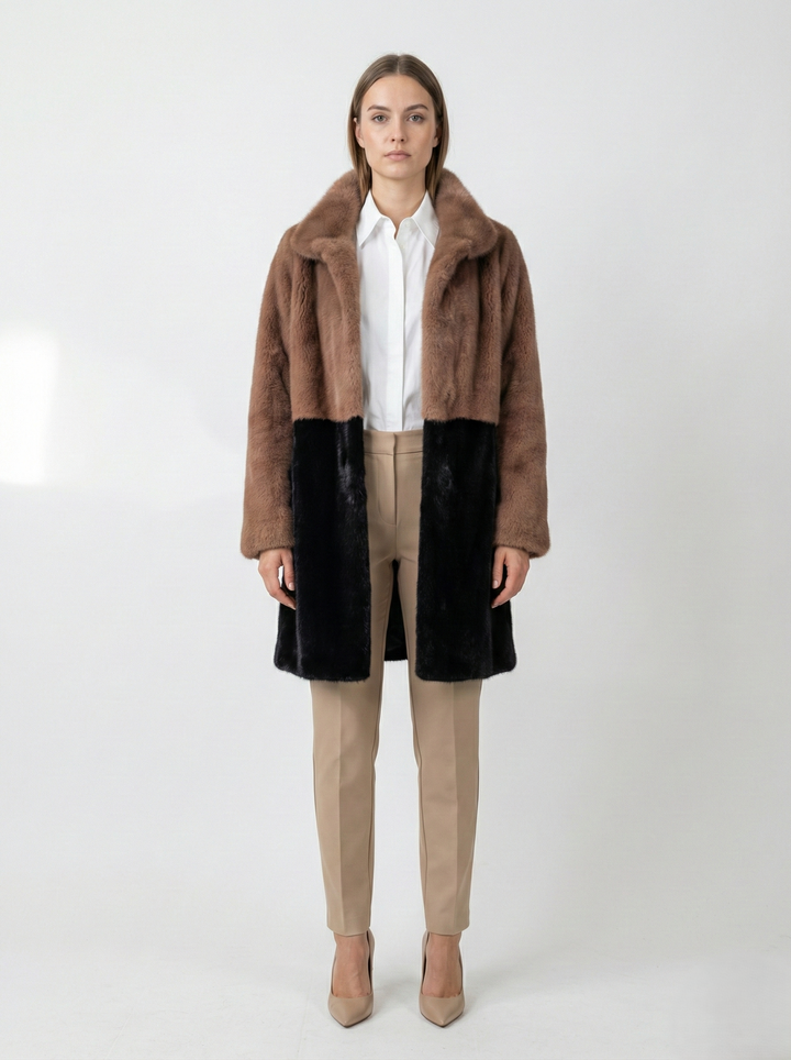 Ganaia, 85 cm. - Krave - Mink - Kvinder - Black & Dust Rose