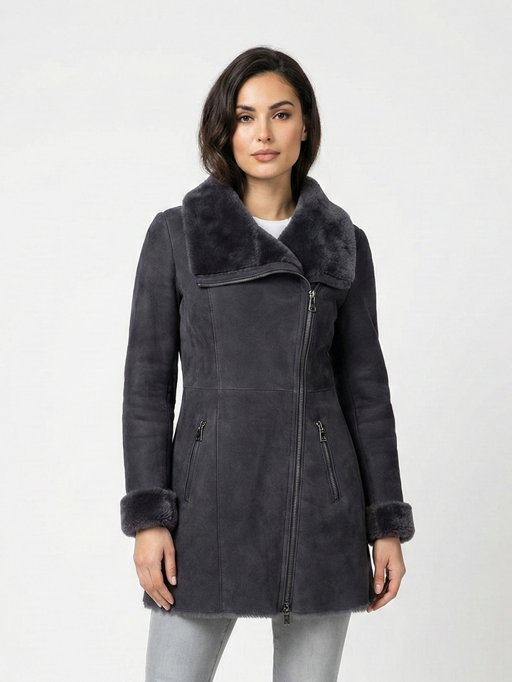 Monroe, 80 cm. - Semsket lam - Dame - Segred Grey